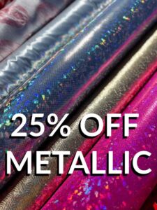 25% off Metallic