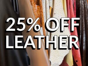 25% off leather